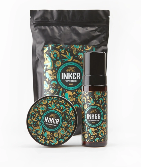 Pan Drwal - Inker - Tattoo Pack - Cleansing Foam + Tattoo Butter Zestaw